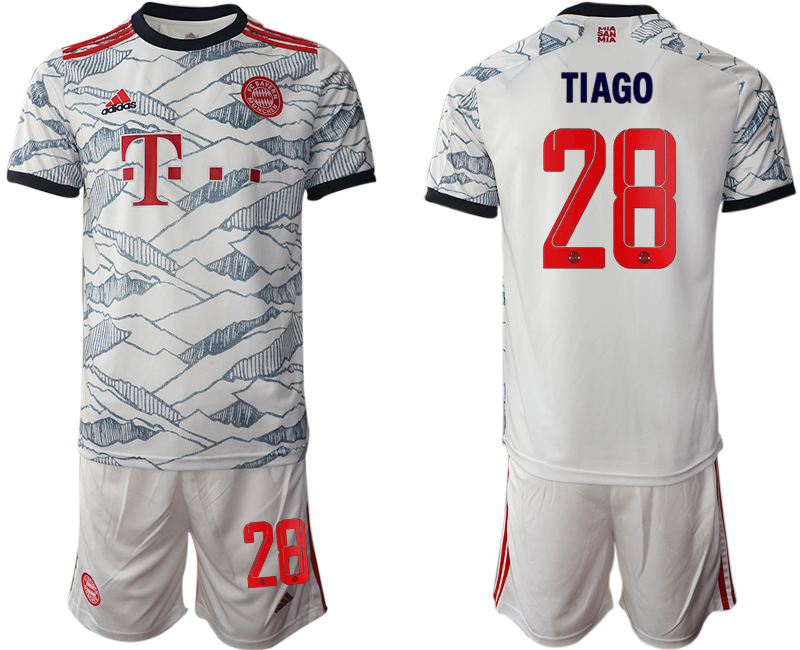 Men 2021-2022 Club Bayern Munich away white #28 Soccer Jersey